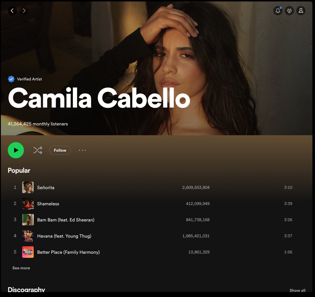 aioue's tweet photo. @Spotify option to stop showing pictures in the artist headers please. Just music thank you. https://t.co/dflWZRZ4im
