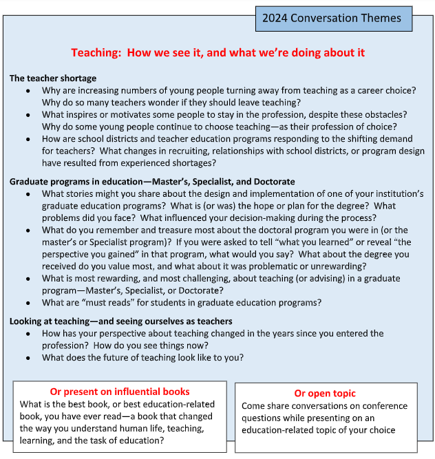 Academy for Educational Studies (@studiesacademy) on Twitter photo We hope you can join the Academy for Educational Studies in New Orleans in March. Submit your proposal by Jan. 15th 2024 to: academyedstudies@gmail.com
See the Call topics below. We hope you can join the Academy for Educational Studies in New Orleans in March. Submit your proposal by Jan. 15th 2024 to: academyedstudies@gmail.com
See the Call topics below.