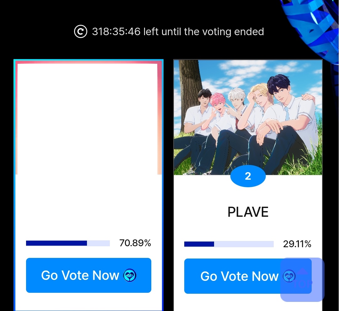 ตอนนี้งาน Hanteo Music Award 2023 เปิดให้โหวตในสาขา Rookie of the year (male) และ สาขา Special Award (virtual idol) แล้วค่ะ 💙💜💗❤️🖤

พึลลีทุกคนอย่าลืมไปโหวตให้ Plave ในแอพ Whosfan กันเยอะๆด้วยนะคะ 

เริ่มโหวตได้ตั้งแต่วันนี้ - 17 มกราคม 2567 เวลา 16.00น.(ไทย)
