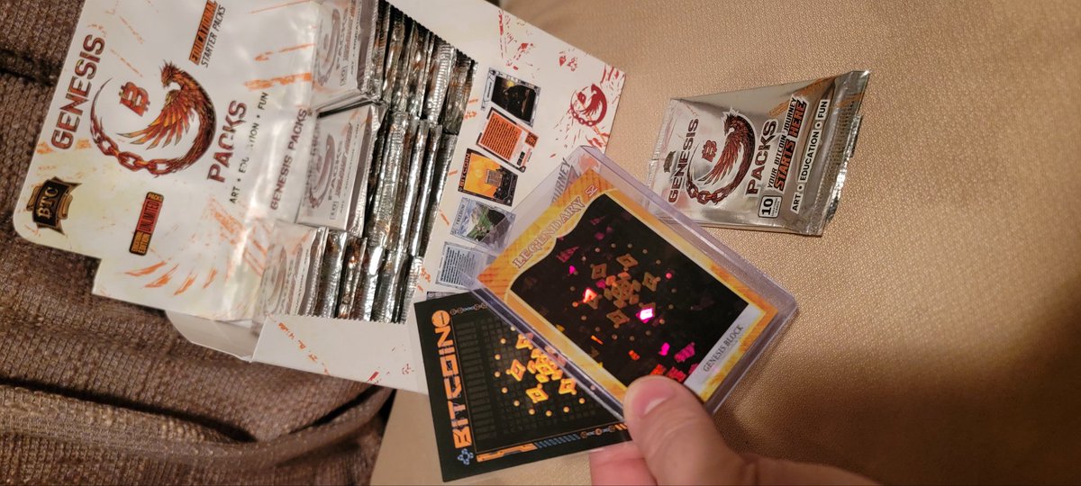SteveBanner2k's tweet photo. Happy G-day! #GenesisBlock #Genesispacks @asanoha_gold @btc_cards @koilbreaksbtc https://t.co/Ruxld9q3Yp