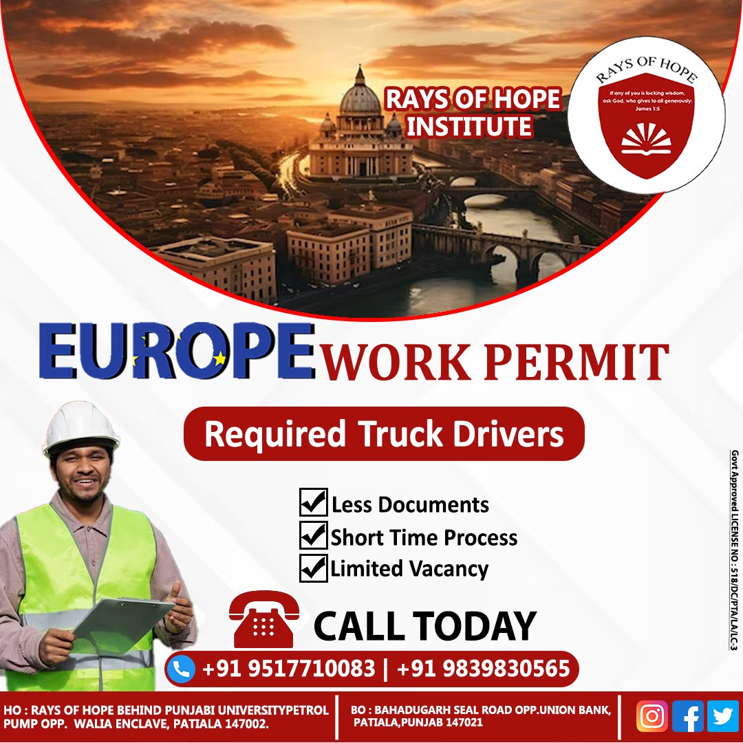 'Ready to work in Europe? 🌍 Discover how you can obtain a work permit with less documents and a short processing time! 💼#EuropeWorkPermit #LessDocuments #ShortTimeProcess #EuropeWorkPermit #LessDocuments #ShortTimeProcess #WorkInEurope #JobOpportunity #EuropeanJobMarket #Work