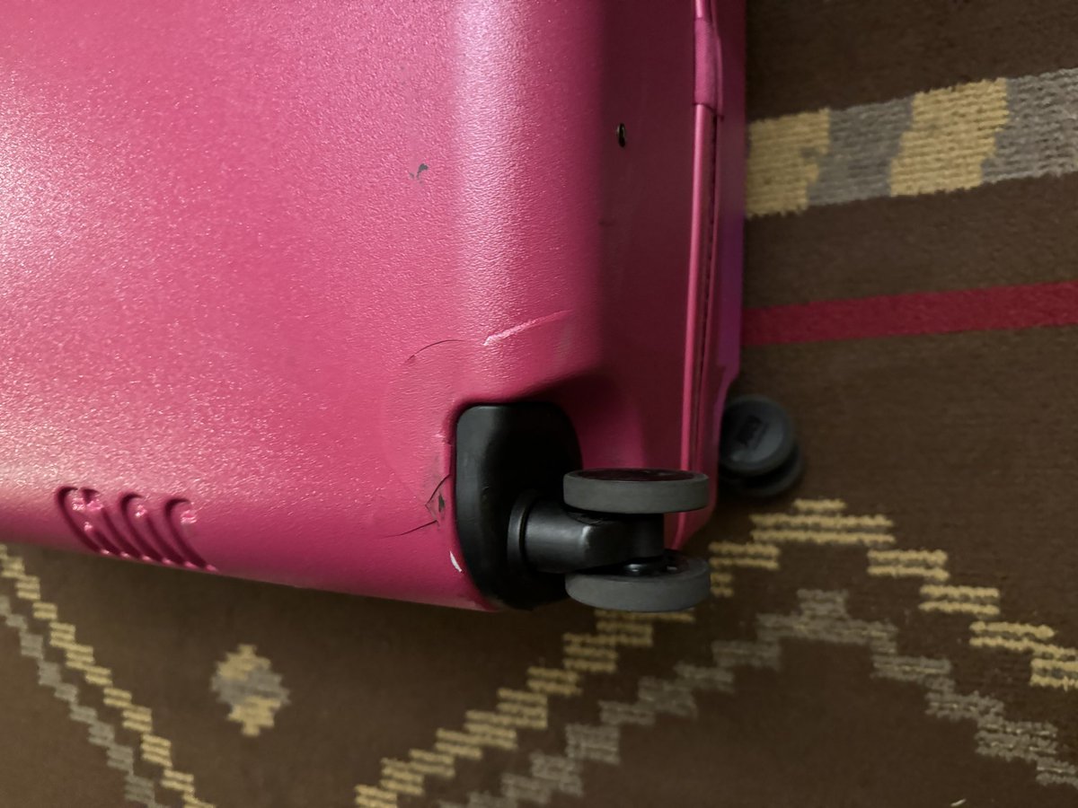 Look what happens when you take your beautiful <a href="/July/">July</a> luggage on an <a href="/AmericanAir/">americanair</a> flight… 😭😭😭