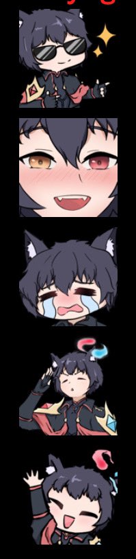 TsuyoganeAkumi's tweet photo. Also we have new Emotes for the discord made by the amazing @Mondlex_arts \o/ they look so friggin amazing so deff make sure to use them ❤️ https://t.co/Od4Qapejqt