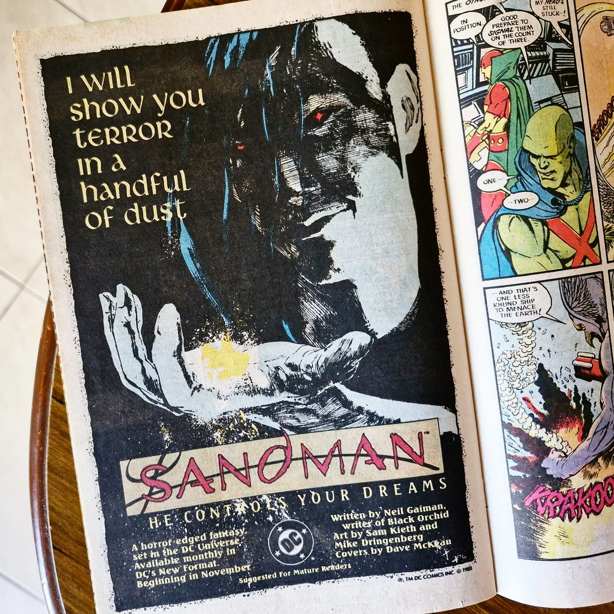 I really, really love old comic book ads. 🥰 #Sandman #DC #NeilGaiman #Netflix #DaveMcKean #SamKieth #MikeDringenberg #80s #readcomics #reading