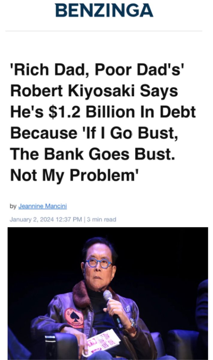 amitbhawani's tweet photo. He was once a RICH DAD.
Now he’s a POOR DAD.

When it comes to money, the management of it is an art that many fails at. https://t.co/0Q4I9hBtuQ