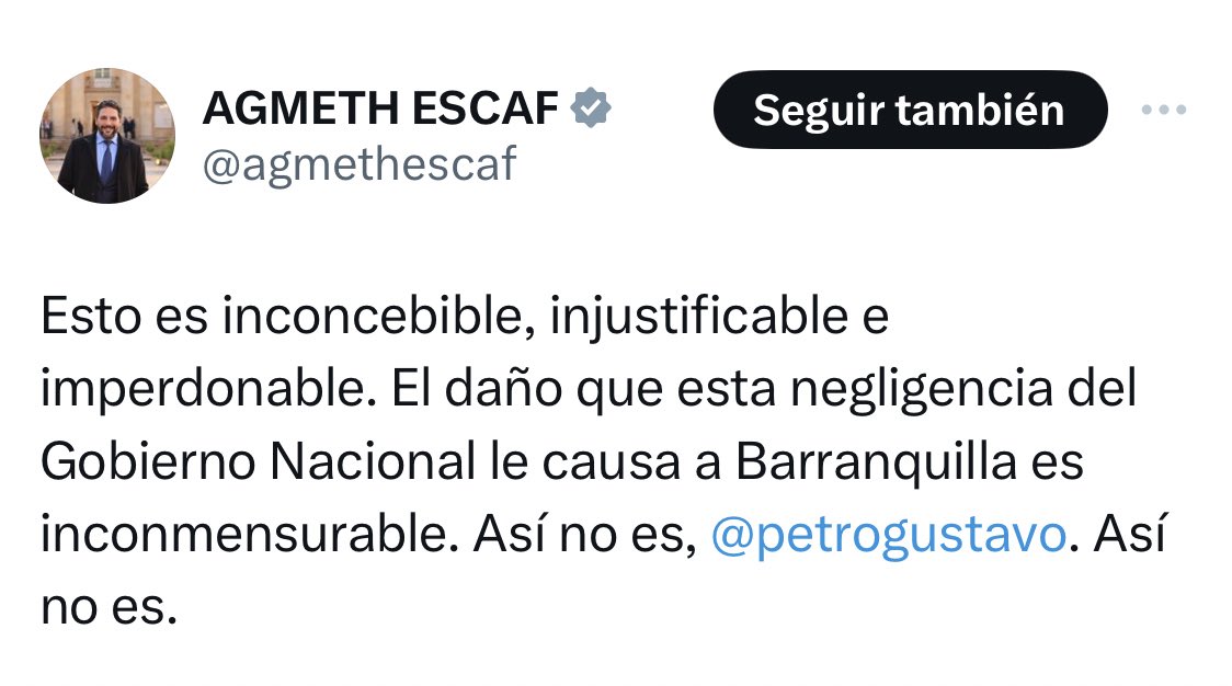 Gustavo Bolívar tweet media