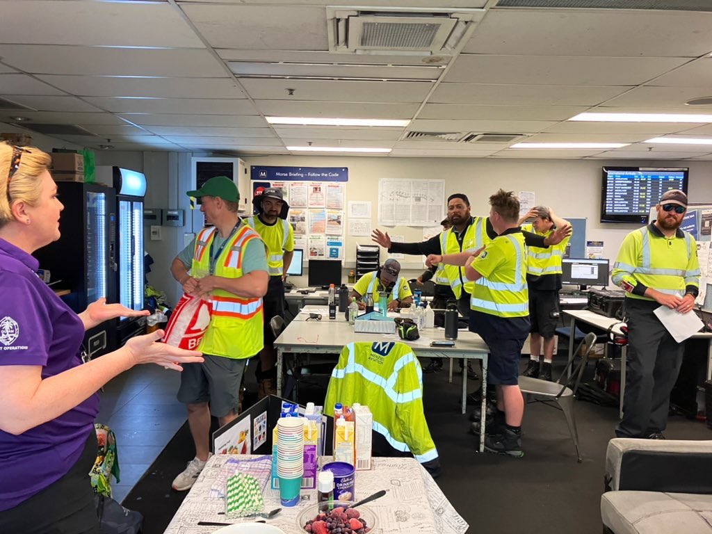 #TeamBNE Smoothie Stations! 🥤Appreciating the team’s hard work over the holiday period, while chilling out from the extreme summer heat, and sharing safety, hydration and health awareness tips. 🍍🫐🥥🥭🥝🍌🍉🍓 #nosmallrolesinsafety #beingunited #summersafety