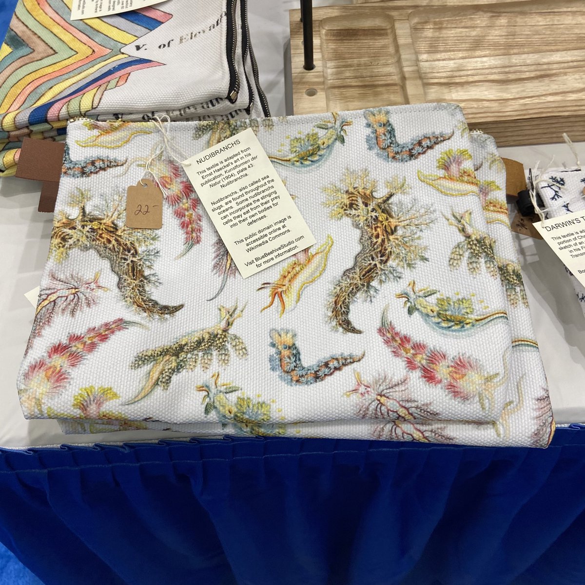 theBlueBeehive's tweet photo. Hope everyone is enjoying #SICB2024! Y’all are great - nudibranch tea towels, urban totes &amp; regular totes are sold out! Missed out? They will be back on the Etsy shop post conference - https://t.co/STJqmB1UHN
#sciart #nudibranch #seaslugs https://t.co/it1qrDQwUd