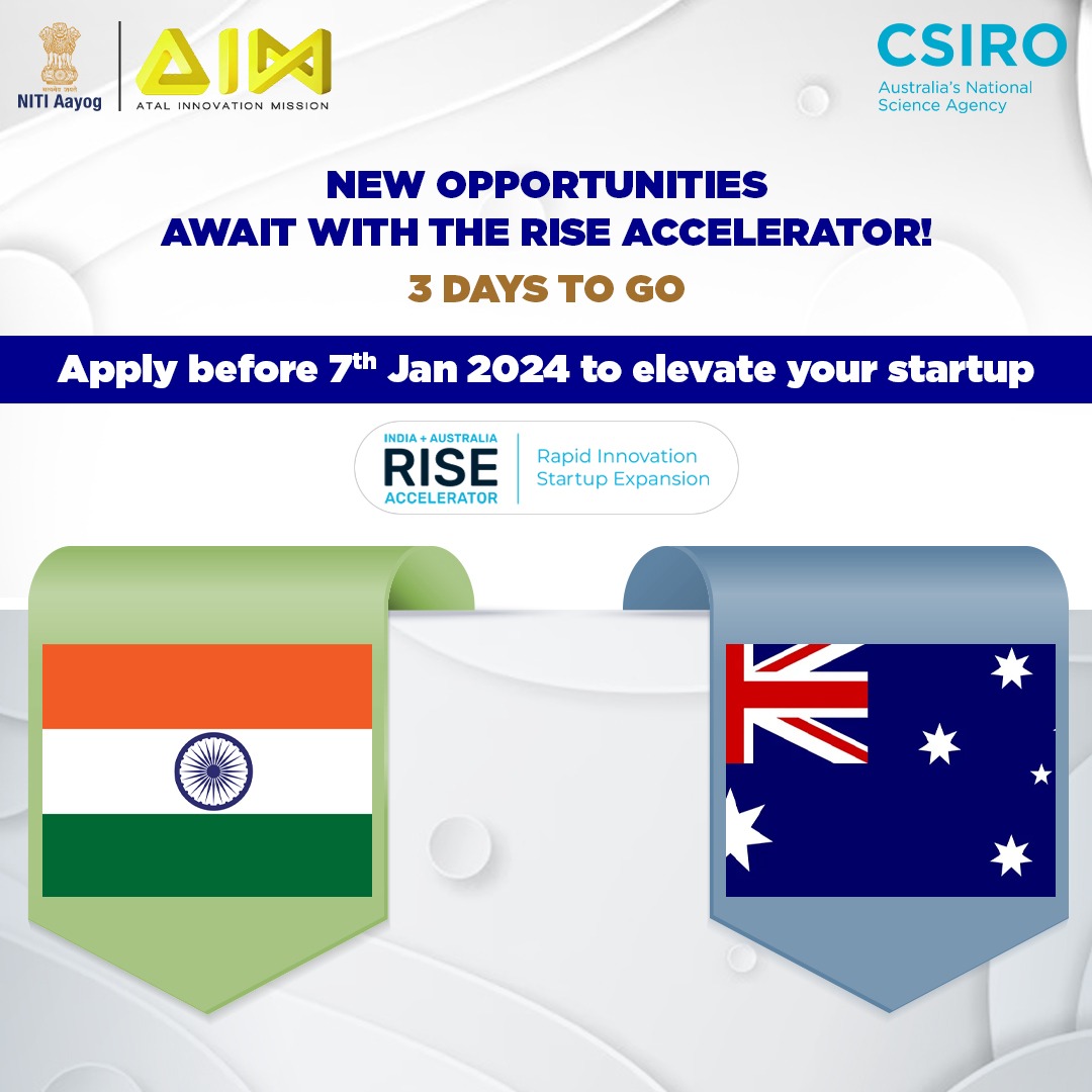 Calling all science-backed startups in the realm of circular economy! Ready to expand in India/Australia? 

Your opportunity is here - riseaccelerator.org

Apply before 7th Jan 2024.

Check the Q&A for more info. - webcast.csiro.au/#/videos/74ce5…

#RISEAccelerator