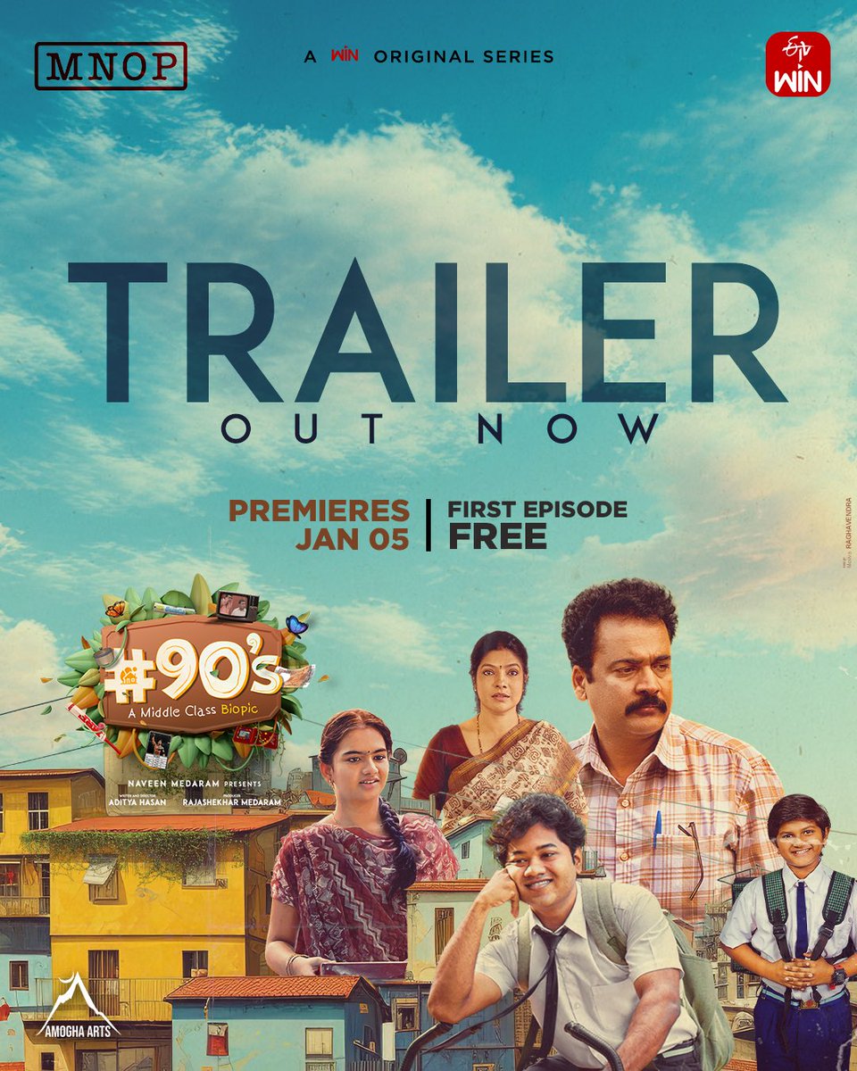 Cancel the noise, ignore the negativity, let our work speak. #90’s - A middle class biopic streaming only on @etvwin directed by @adityahasan produced by @Rajashekarmedam under MNOP @actorshivaji_ @vasukianand21 @Mouli_Talks @MNOPRODUCTIONS