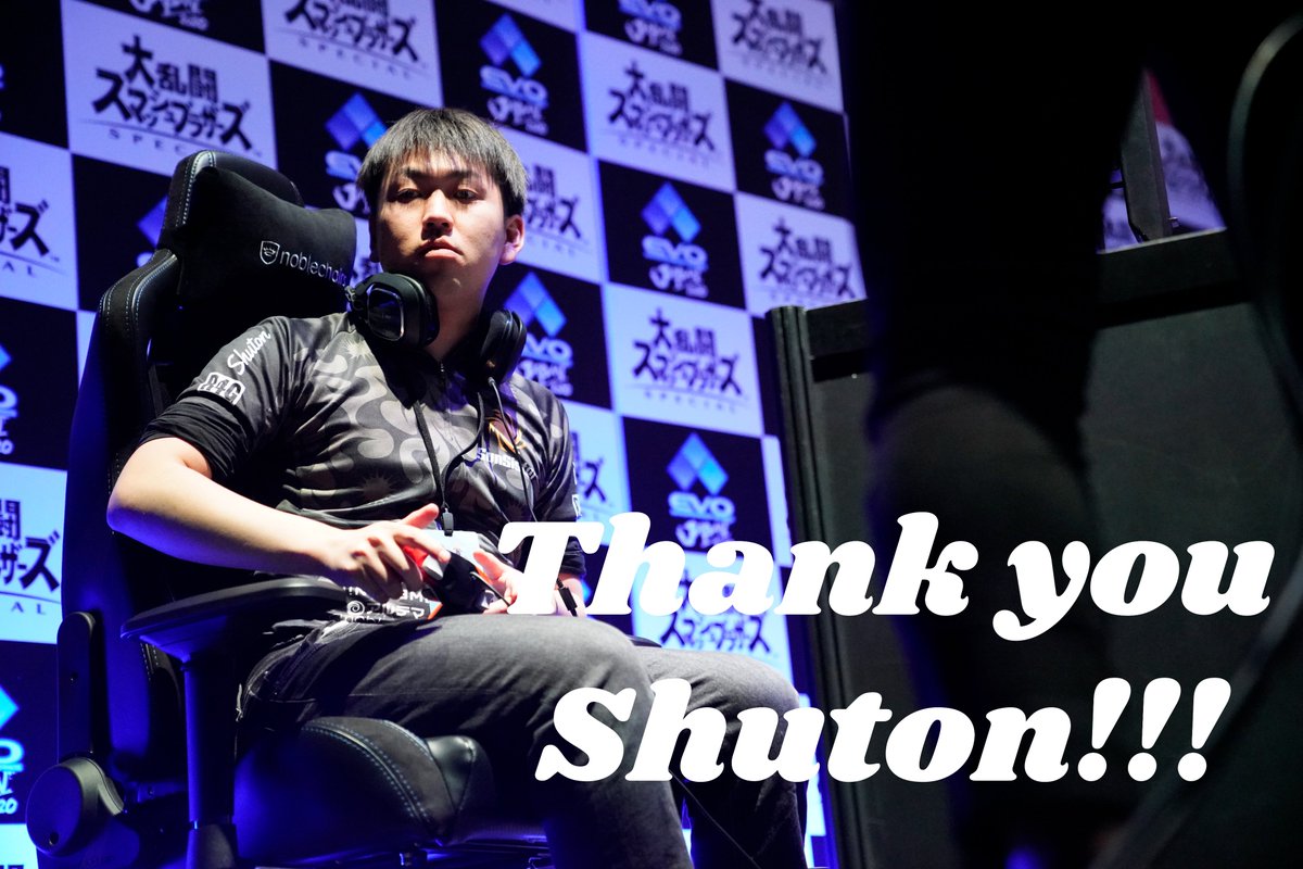 【契約終了のお知らせ】
長くスマッシュブラザーズ部門に在籍してくれたShuton(<a href="/syu_tolimar/">RC Shuton(しゅーとん)</a>)との契約が満了致しました。

一緒にUSA・LasVegasのEVOに出場したり、EVOJapan2020で優勝した時は抱き合い大泣きした事は良き思い出です。

最後に私が撮った一番好きな一枚を。
Thx!Shuton!
また会おう。