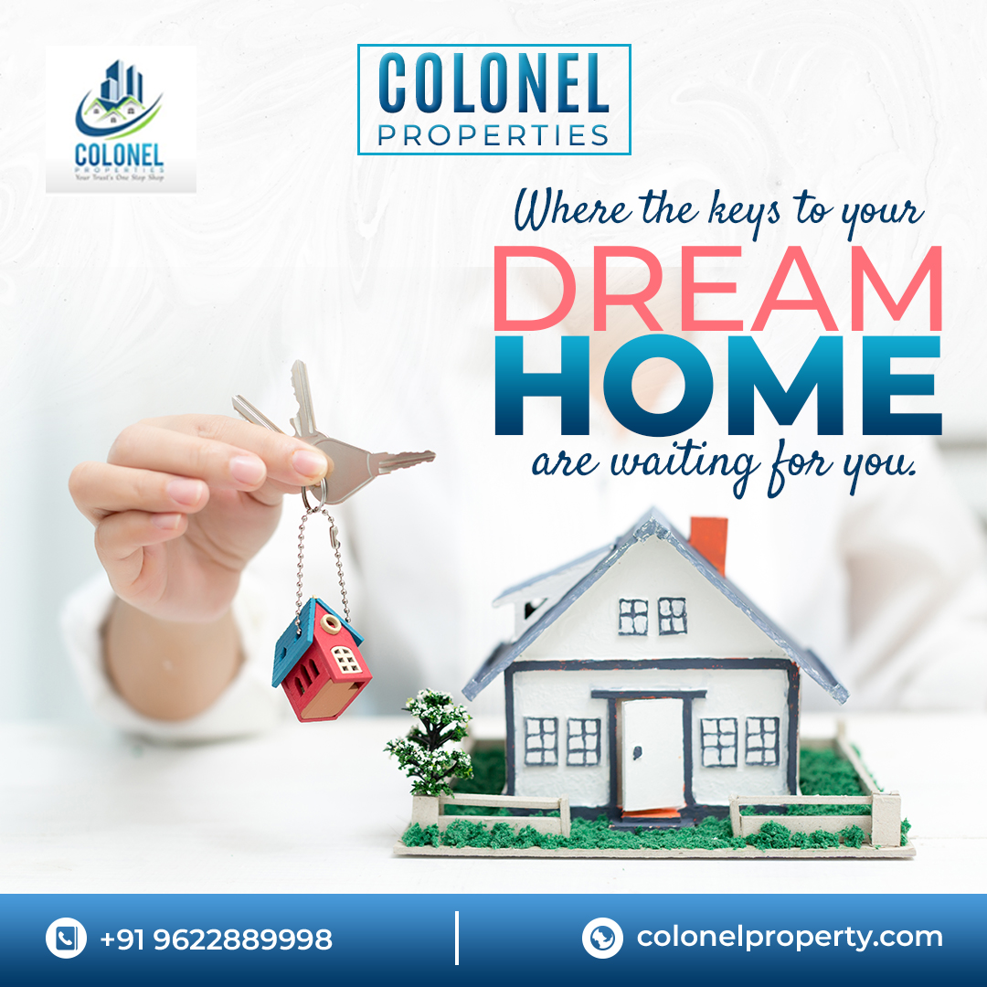 ColonelProp's tweet photo. Colonel Properties opens the door to your dream home! Your keys to a new chapter await. Contact us at +91 9622889998 and let's make your home dreams a reality. 

 #ColonelProperties #DreamHomeJourney #RealEstateDreams #ContactUsNow #HomeSweetHome https://t.co/4hj5uYhV03