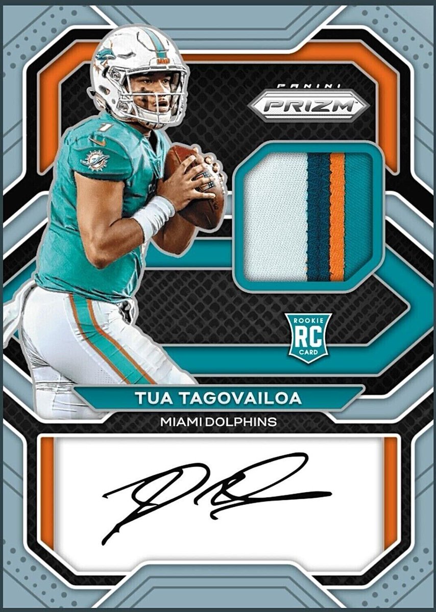 digitalrookies's tweet image. 2020 Panini Prizm Rookie Patch Autograph - TUA TAGOVAILOA RC RPA Digital Card 

Shop now: ebay.com/itm/1859978677…
.
.
.
.
.
.
.
.
.
.
.
.
.
#TuaTagovailoa #PrizmRPA #DigitalCardCollecting #NFLCollectibles #SportsCardInvesting