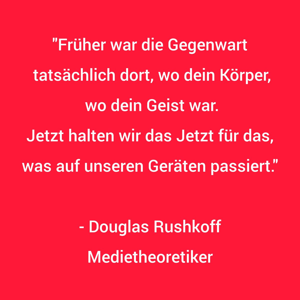 Etwas zum Nachdenken....