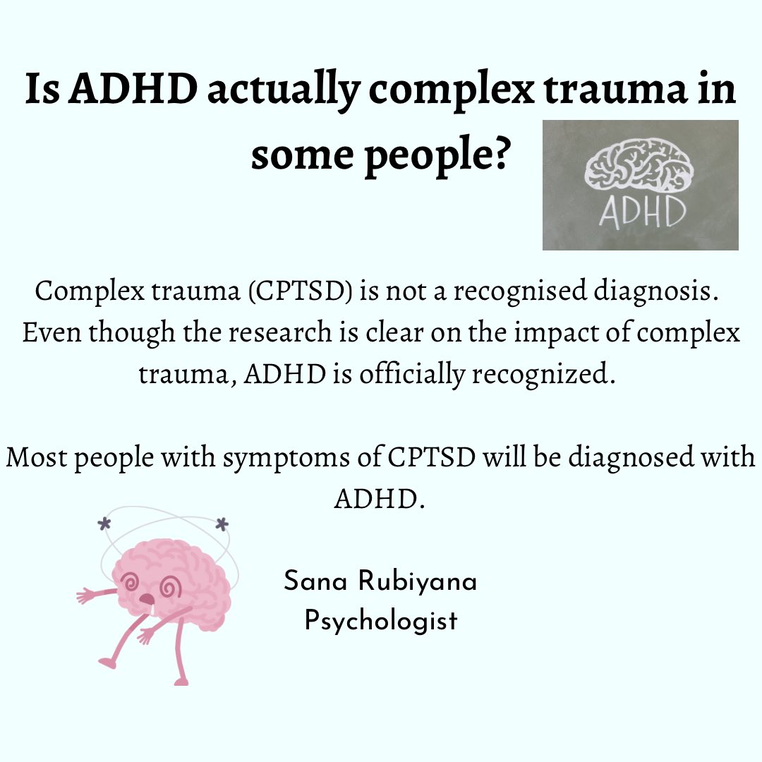 SRubiyana's tweet photo. #adhd #complextrauma #trauma #cptsd #adhdawareness #dsm #mentalillnessawareness #psychoeducation #traumatherapy #traumatherapist #recbt #psychologistofindia #therapistofindia  #counsellingpsychologist  #traumawork #healing https://t.co/PKKBzG9XU1
