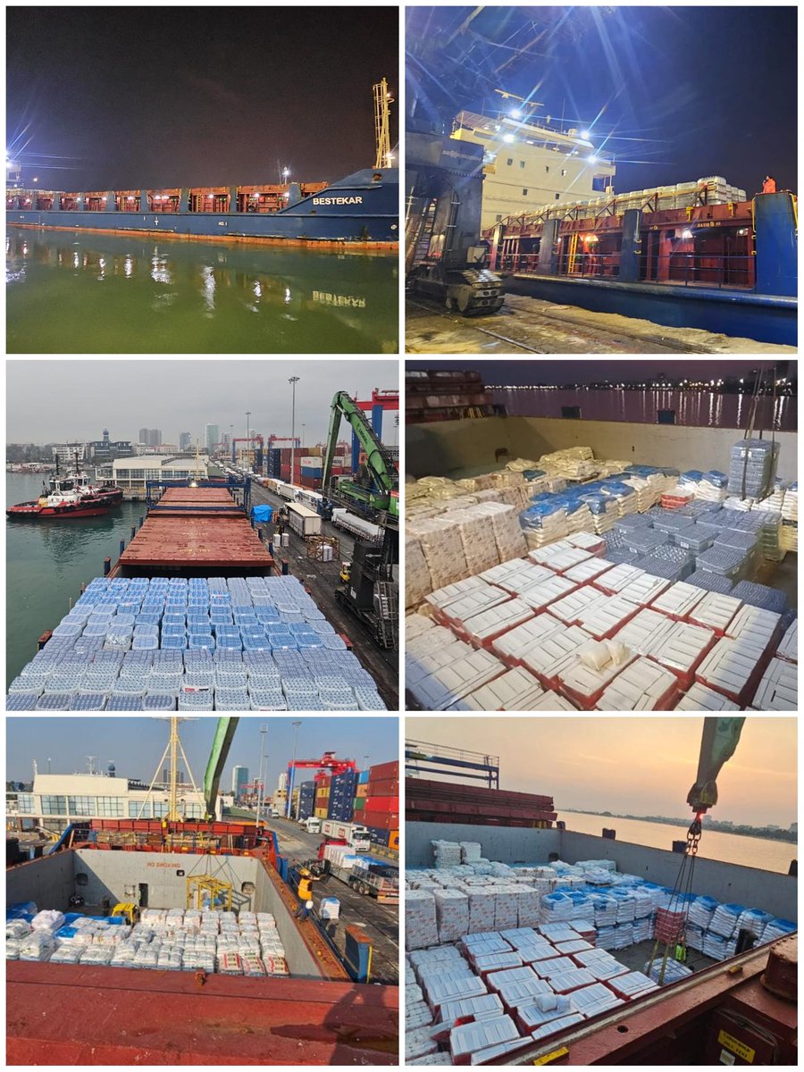 AFAD koordinasyonunda Türkiye'den birçok stk'nın da katılım sağladığı Hayrat yardım olarak da 10 tır 200 ton destek verdiğimiz Gazze İnsani Yardım Gemimiz *2.334 ton* yardım malzemesiyle saat 21:15'te Mersin Limanı'ndan çıkış yapmıştır.
Hayırseverlerimize teşekkür ederiz.