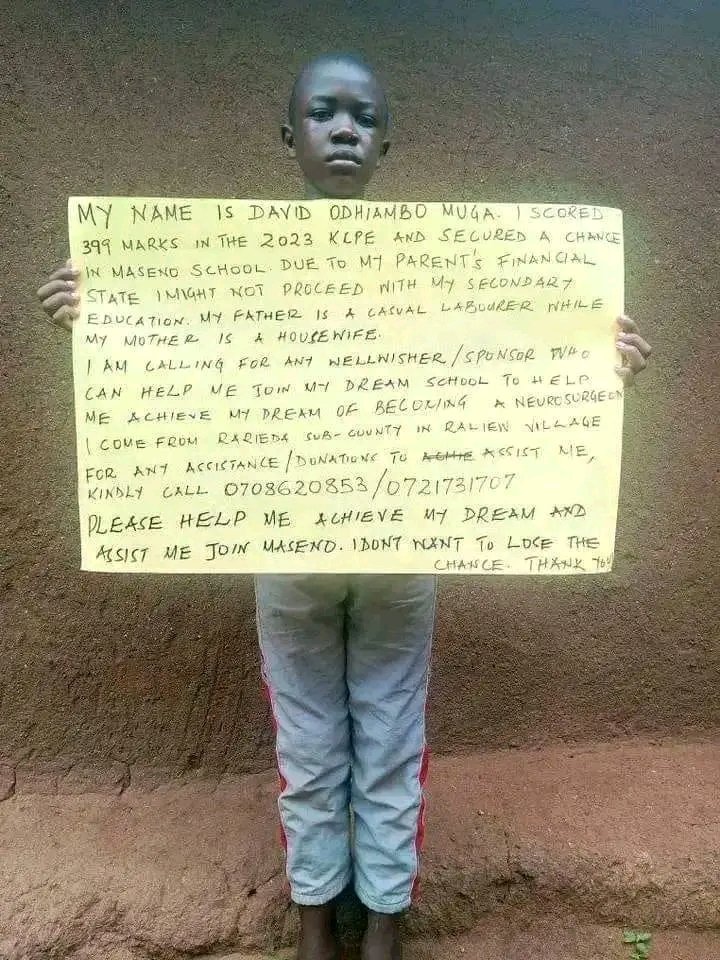 omwambaKE's tweet photo. I don't know this young boy but kindly Retweet widely until it reaches Maseno School!
His well wisher might be here! https://t.co/fBwMBFG42L
