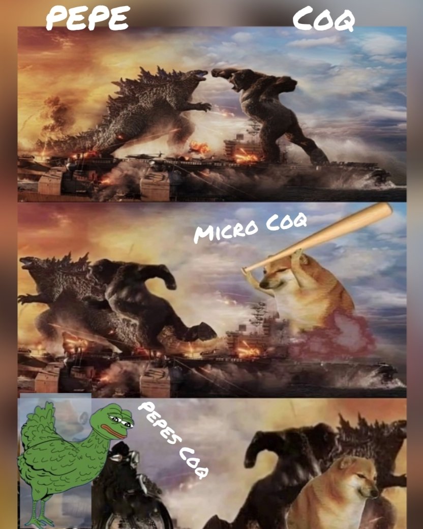 Crypto_meta_bro's tweet photo. @fetakii @CoqInuAvax @KimboAvax @rizzcoinavax @Redsanta69 @el33th4xor @BingoDogCoin @CultureOnAvax @dogwifcrocs @redpepeavax @manmanmanAvax It's my mem for 
@PepesCoq https://t.co/InRyEAoeOB