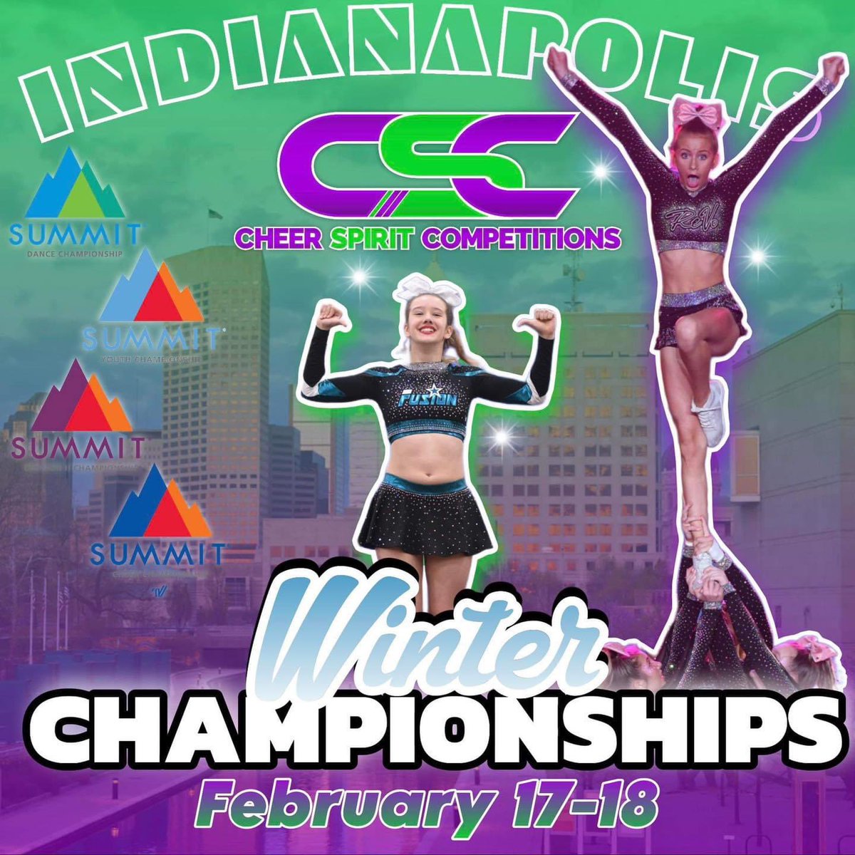 CheerSpiritcomp's tweet image. Cheer Spirit presents 3 cheerleading and dance competitions this season! We are headed to Louisiana for our first event of the year and Winter Championship is over 100+ registered already! We will be closing registration soon so get signed up today

#elevateyourgame #cheerspirit