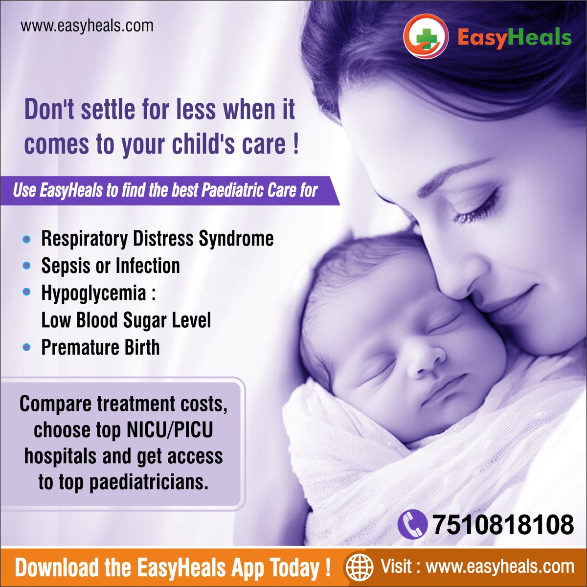 EasyHeals's tweet photo. Give your little ones the care they deserve

Prioritize your child's health with EasyHeals! 

Download The App Now: 

Google Playstore: https://t.co/1s3Fw60HYV

iOS: https://t.co/4jBTDDaxYM

#ChildHealth #PediatricCare #EasyHeals #HealthcareExcellence https://t.co/Abw8EUYirD
