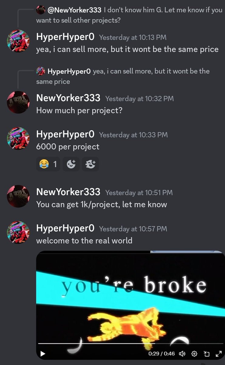 Hyperjumper7's tweet image. funny convo at the end for this pQlavk scammmer