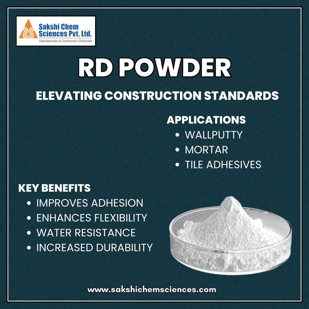 Unlock the Potential of Your Construction Projects with Sakshi Chem Sciences RD Powder.
.
#sakshichemsciencres #constructionchemicals #Construction #nagpur #rdpowder
.
Website: sakshichemsciences.com
Whatsapp : wa.me/+919422308713
E-mail: enquiry@sakshichemsciences.com