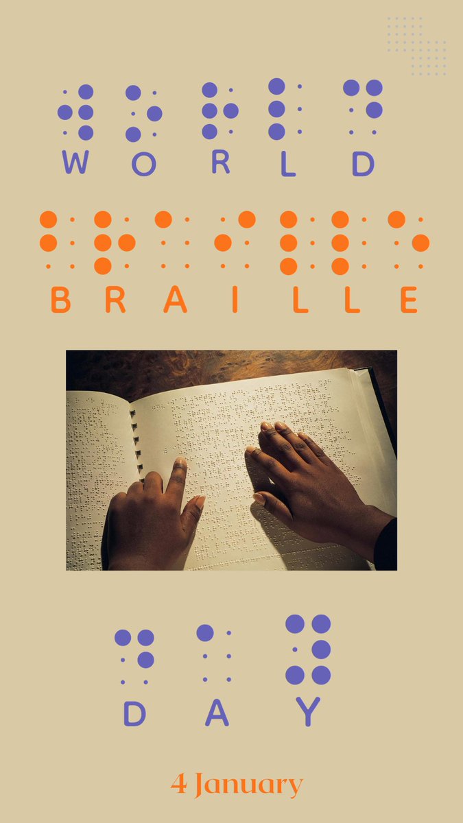 #Braille enables access to written information which fosters #education and intellectual engagement among visually impaired people thus fostering #mental wellbeing. We join the world in celebrating #brailleday