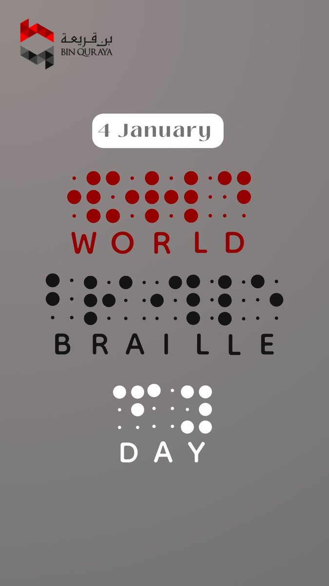 Braille literacy is important for the  visually impaired. So on this World Braille Day, let us appreciate the efforts of Louis Braille the inventor of the Braille language and help promote this day on a global scale. 

#brailleday 
#Equality