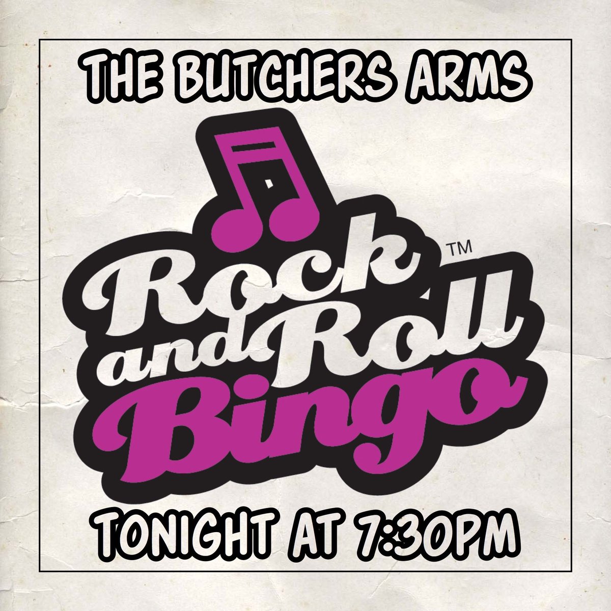 It’s #BingoNight at #TheButchersArms in #Sheepscombe! 7:30pm start for a night of #RockAndRollBingo with cash to be won