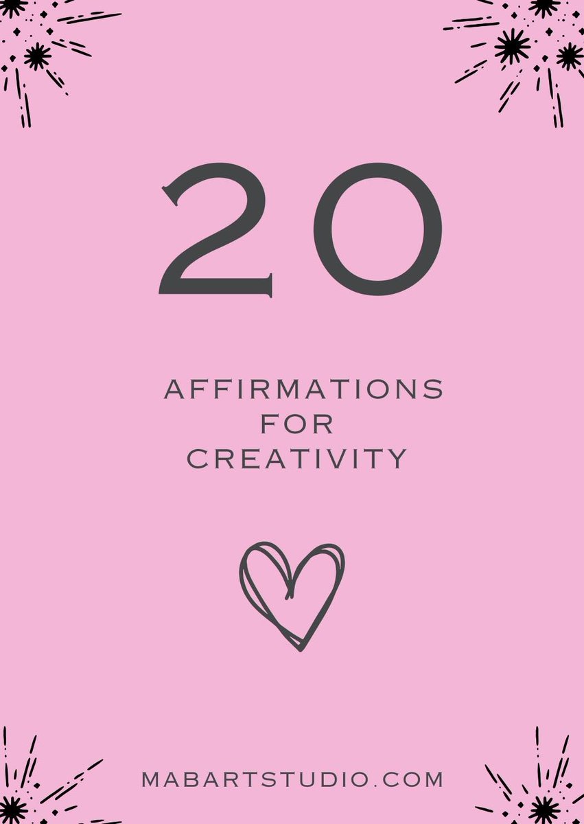 FREE! 20 CREATIVITY AFFIRMATIONS:
mabartstudio.com/store.php#!/20…
