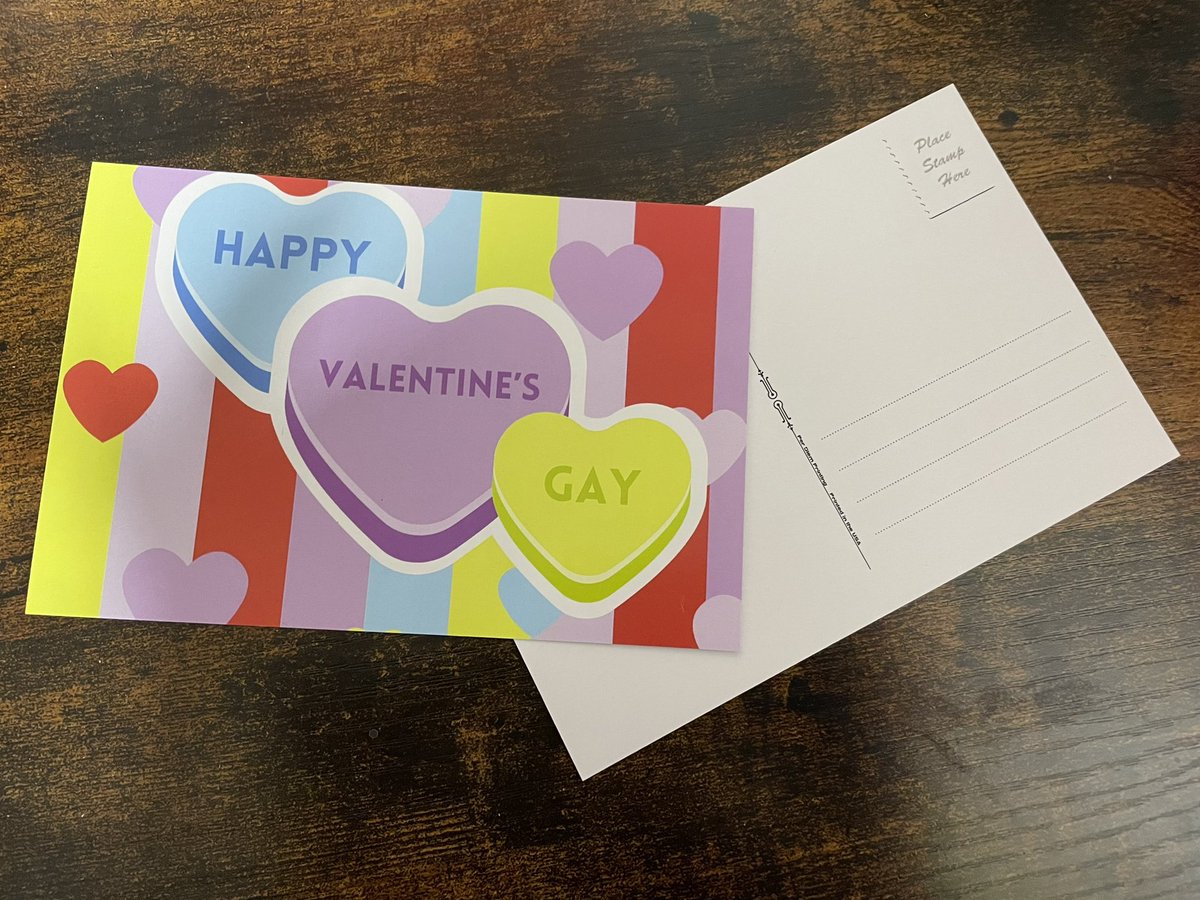 It’s time to get ready for Valentine’s Gay! Every queer pal deserves this conversation heart card! 🩵💜💚 etsy.com/listing/163436…