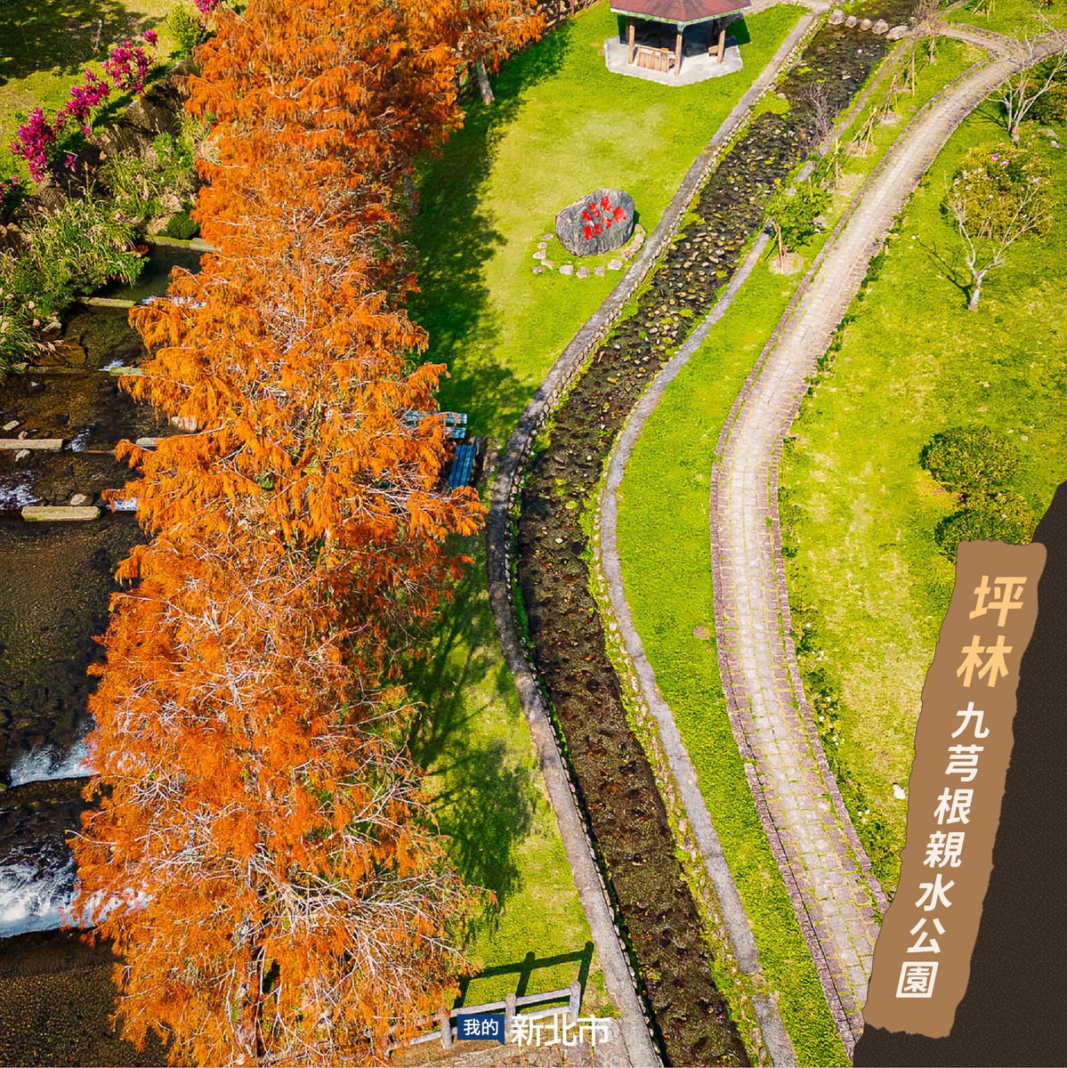 ColombiaTaiwan's tweet photo. Escondido en lo más profundo de Jingualiao en #Pinglin, en #NuevoTaipéi, se encuentra el Parque Fluvial de Jiuqionggen.🏞️
Puede disfrutar de una hilera de #alerces de gran belleza, un pabellón para picnics y el poder curativo de la naturaleza.🌲😍
@NewTaipeiGov @NOTICIASTaiwan https://t.co/GUPX6xesWx