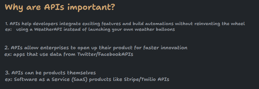DoshiDevarshi's tweet photo. Why are APIs important?

[4/8] 🧵 https://t.co/znBrulIwSU