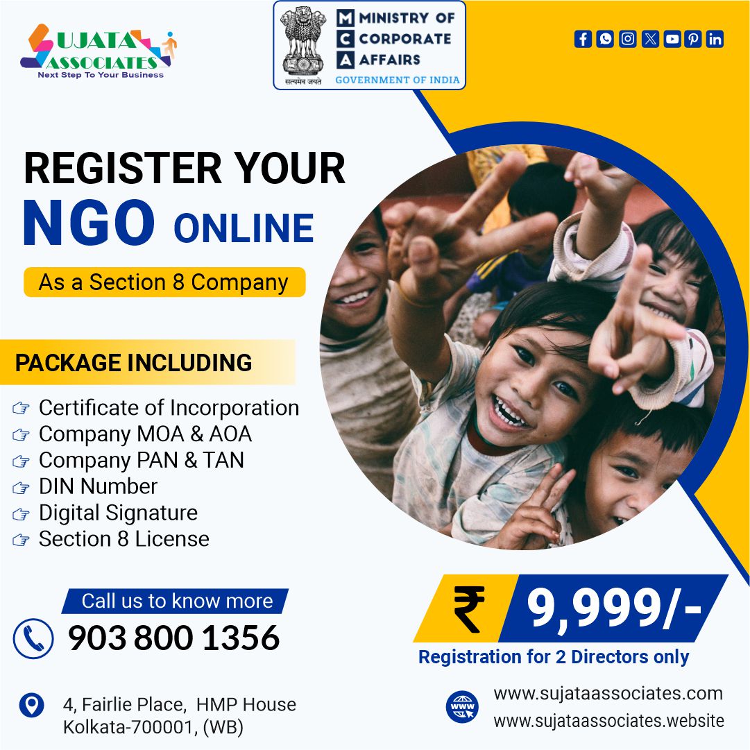 sujataasso's tweet photo. Register your NGO with us. Register your own Section 8 company.
#sujataassociates 👐👐

Call - 090380 01356
Visit - https://t.co/mW6GaflSZ5
https://t.co/PhkufMXPeF

#NGORegistration #ngo #section8 #section8company #companyregistration #12aregistration #80gregistration https://t.co/dFSq2FzAmB