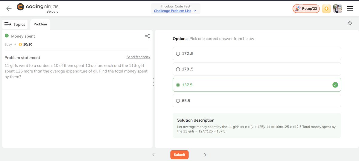 Coder_Shelby_7's tweet photo. Completed #Day1 from #24DaysOfCode - 𝐓𝐫𝐢𝐜𝐨𝐥𝐨𝐮𝐫 𝐂𝐨𝐝𝐞 𝐅𝐞𝐬𝐭 _ @CodingNinjasOff , Excited to grap some good practise over technical knowledge .... 

#buildinpublic #ProblemSolving #100DaysOfCode https://t.co/FQS8eTdoD2