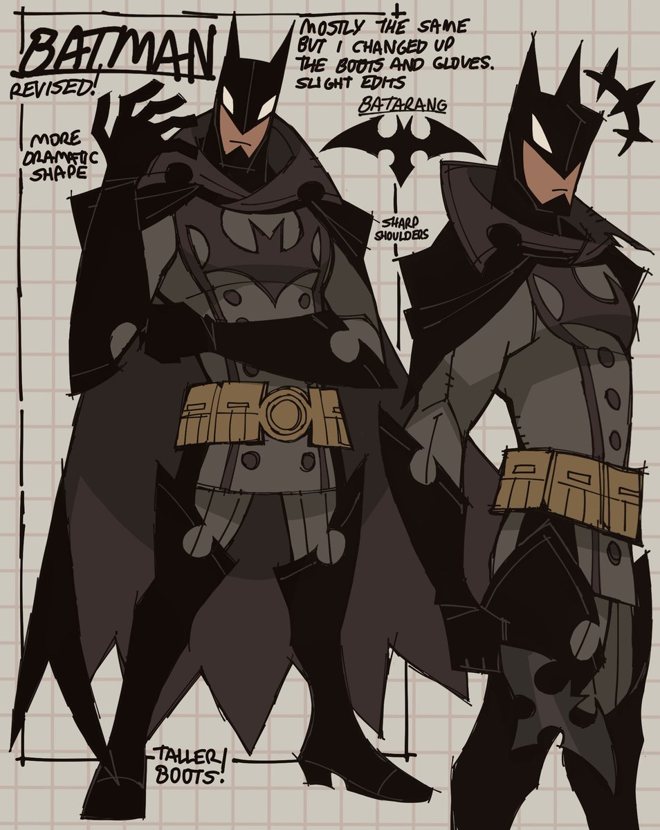 revised my batman design a bit