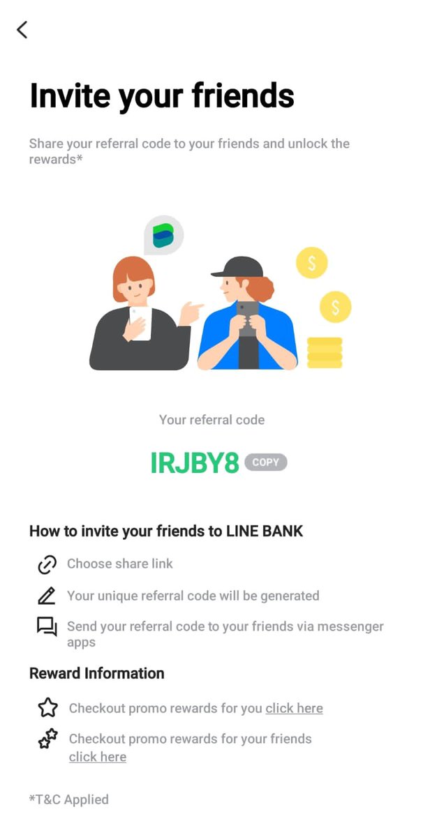 indyprtwi's tweet photo. Hai, buka rekening LINE Bank yuk pakai kode referral: IRJBY8. Ada banyak promo cashback dan diskon dengan kartu debit LINE Bank buat kamu! Info https://t.co/JIluMtPtUc atau hubungi 1500021. Download sekarang: https://t.co/rAgj10ltA2 https://t.co/IY8dPQSsDT