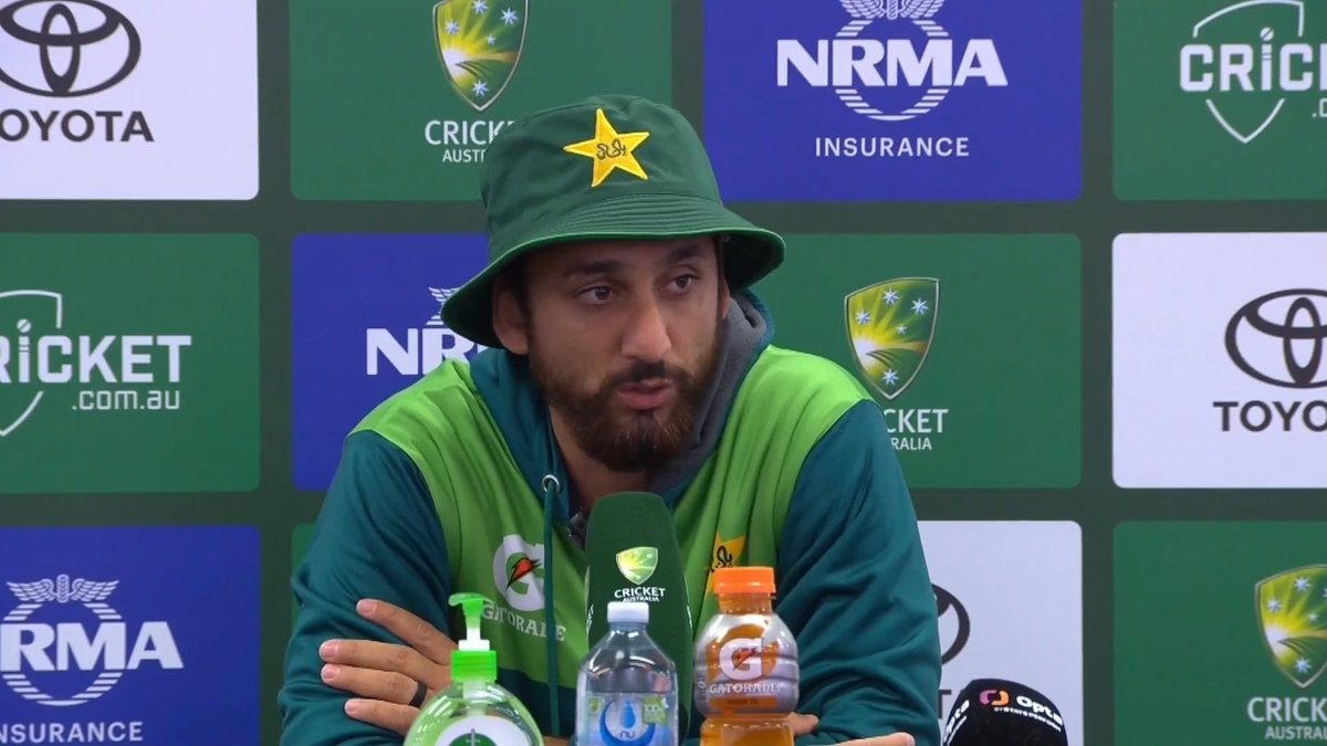 grassrootscric's tweet photo. Salman Ali Agha: "Saim has been practicing slip-catching. I think there's a problem with the 1st slip position (laughs). When I was briefly off the field, Babar thought he'd move to 2nd slip (with Saim at 1st). People who follow cricket know that more catches go toward 2nd slip. Dropped catches are a part of the game. Australia also dropped catches, and it happens to anyone. There are no easy catches in the slips because you have very little time to react. We've also taken so many catches in the slips but no one talks about them (laughs)."

#AUSvPAK