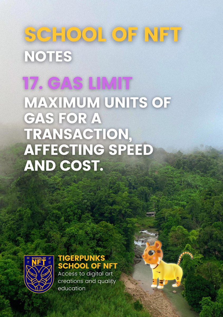 SchoolOfNFT's tweet photo. GM my friends ❤️
The 17th note from School of NFT.
What is Gas Limit?
Learn and earn 🥰
#SchoolOfNFTNotes https://t.co/sFnSPq4HXm