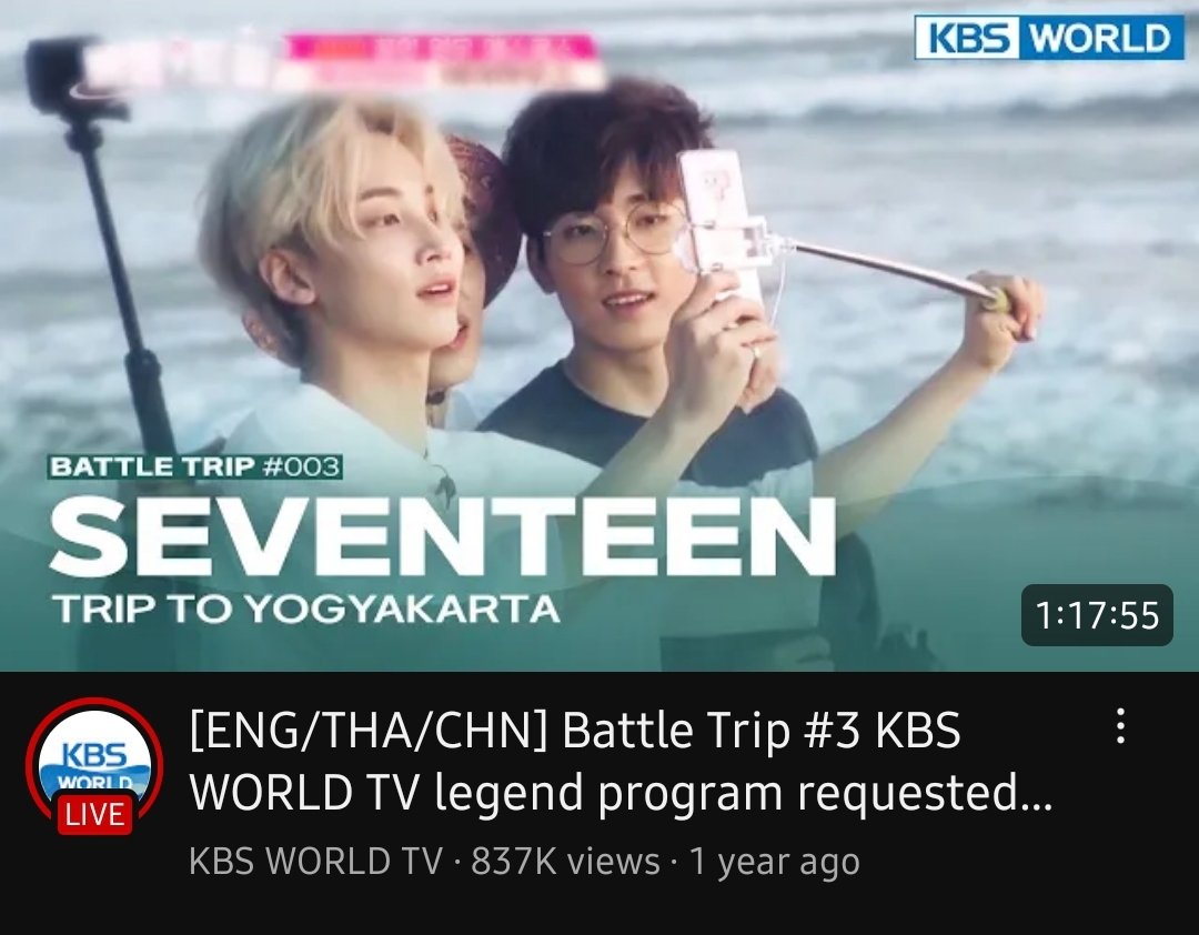 nyeong135's tweet photo. อ่ะ เทียบกันเลย battle trip นั่นก็ออกนอกประเทศเหมือนกัน ฉาย kbs world ด้วย ซับไทยก็มี ฉายให้ดูฟรีด้วยคับพี่
https://t.co/sDHgl7t200 https://t.co/jTZBKCVrRt