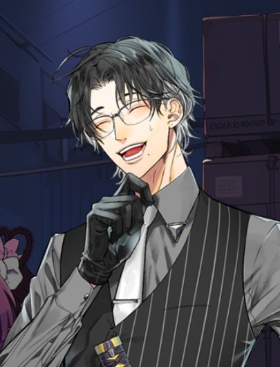 ひょろ長黒髪真ん中分けインナーカラーホクロ眼鏡黒手袋帯刀男子
#カリギュラドライブ  #カリドラ 