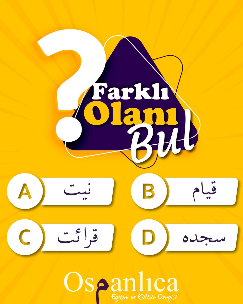 osmanlicadergi's tweet photo. 🤓Farklı olanı bul👇
Daha fazla içerik için: 🔗 https://t.co/no0DODhyWX
#osmanlicadergi #osmanlica #osmanli #egitim #kultur #dergi #tarih #hat #rika #matbu #talik #sulus #gundem #belge #kitabe #okuma #yazma #siir https://t.co/92jNvUNveQ