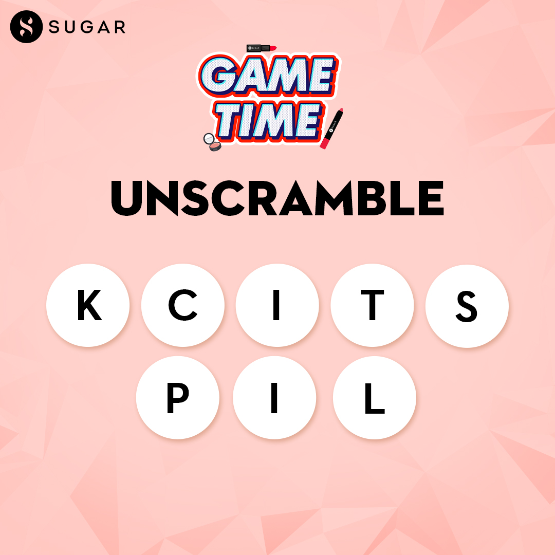 trySUGAR's tweet photo. Unscramble✔ Tell us in the comments below👇
#sugarfamily #learnwithsugar #trysugar #sugarcosmetics #makeupguide #makeuptips #cosmetics #sugarfamily #makeupapplication #makeupgame #gametime https://t.co/9Amxie4erD