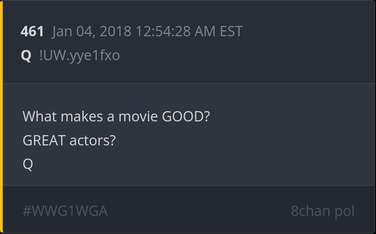 6 year Delta - What makes a movie GOOD? GREAT actors?