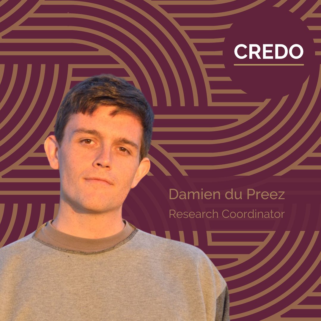 We'd like to congratulate @damienjdp on his new role as Research Coordinator at the Centre for Research on Democracy (CREDO) at @StellenboschUni. 🎇 👏