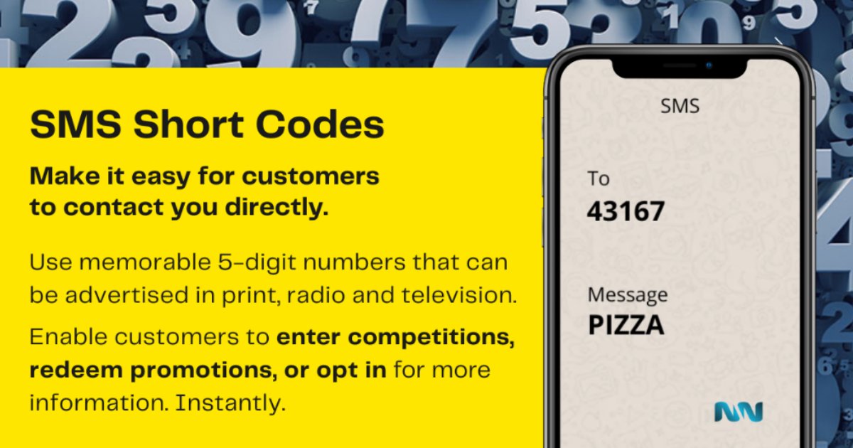 ChannelMobileSA's tweet photo. Short codes are 5 to 6-digit recognizable numbers that let businesses instantly send and receive SMS or text messages. Develop brand awareness and deliver an easier way for customers to interact with your business or organization. 

Visit https://t.co/9dy0iVvQDw today! https://t.co/3D4T6zf3of