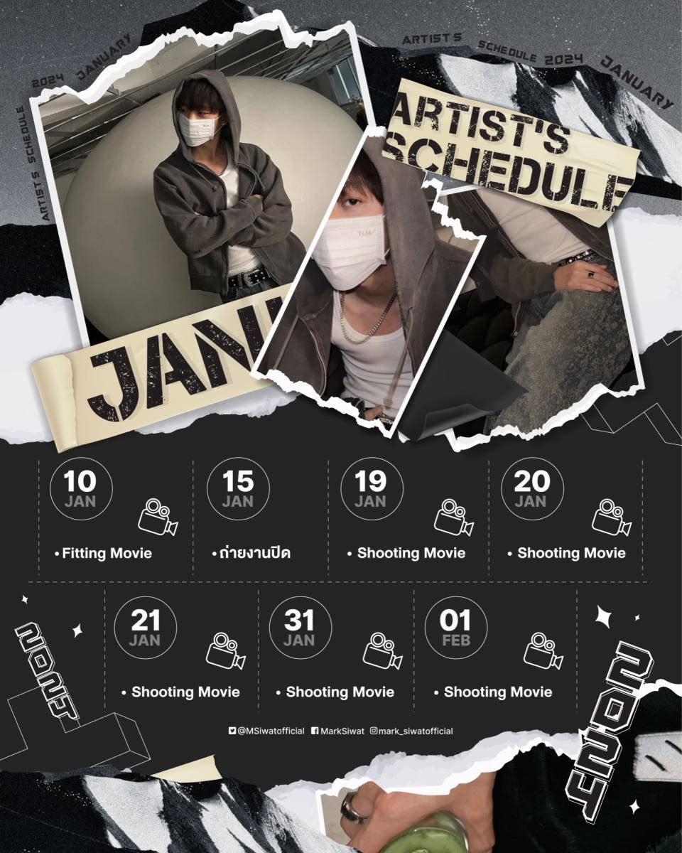 MSiwatofficial's tweet image. ARTIST’S SCHEDULE
January

#MSIWAT

ถ้ามีอัพเดทเพิ่มเติมจะแจ้งอีกครั้ง