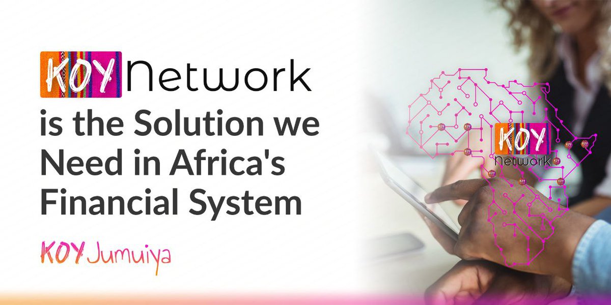 SwahiliKOY's tweet photo. @KoyNetwork  ni mpango muhimu unaolenga kuwawezesha watu binafsi na biashara kote barani #Afrika kupata huduma za kifedha zilizo wazi na salama. #WeMust #KOYJUMUIYA #KOYNetwork https://t.co/cOre0mKR2W