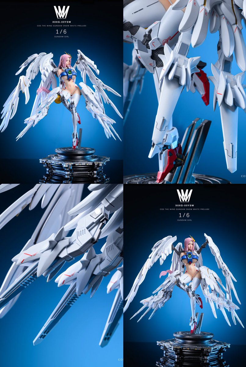maxmilkstudio's tweet photo. MMS机娘第三弹周年款
飞翼EW天使降临，正式开定
正式版由原色版（国内限量200体）与白雪姬版（国内限量150体）双版组合
玩家可自由选择，更可双摆
真实的肌肤纹理涂装，静脉血管效果展示
拆件数量超过180件，所有翅膀链接关节均采用合金压铸工艺
预定赠送特典哈罗
隐藏版和粉丝周年活动等待大家开启！ https://t.co/ZgJQYGHWTW