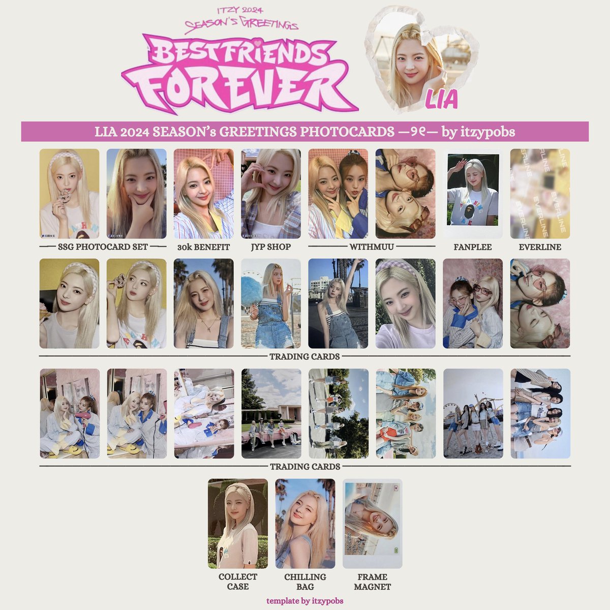🌴 ITZY 2024 SEASONS GREETINGS BEST FRIENDS FOREVER 있지 시그 엠디